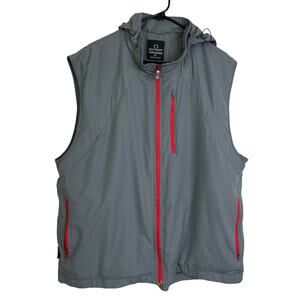 ScotteVest Tropiformer TEC Vest Mens XL Gray Outdoors Hood Full Zip Utility